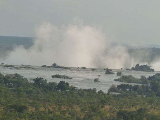 die Falls vom Hubschrauber aus