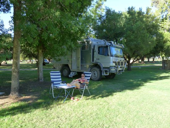 unser schoener Campingplatz in Upington
