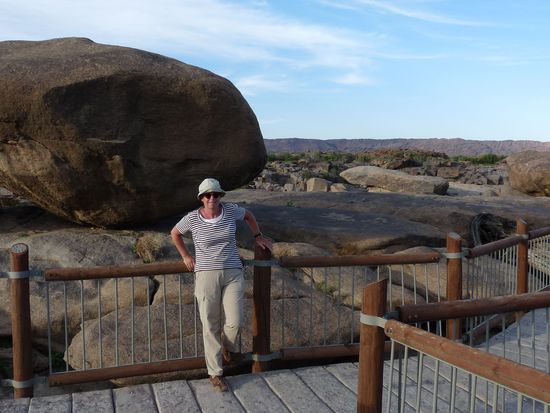 an den Augrabies-Faellen