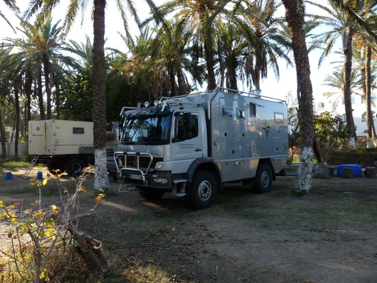 unser Stellplatz in Gabes