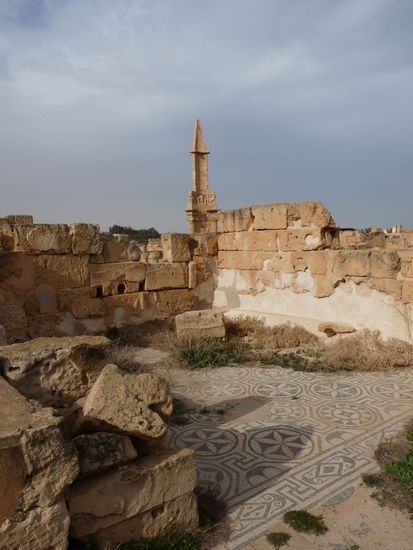 der punische Grabturm in Sabrata