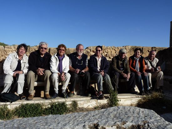 Guppenfoto auf der Latrine Renate, Hans, Ursel, Joachim, Ingrid, Achim, Heidi und Guido