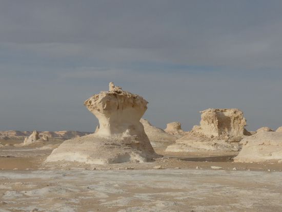 Die Naturskulpturen in der weissen Wueste