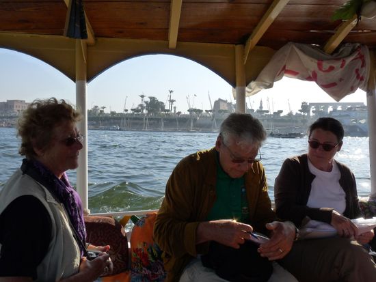 Wir fahren zurück nach Luxor auf dem Nil