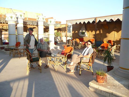 Entspannung auf dem Dach des Hotels