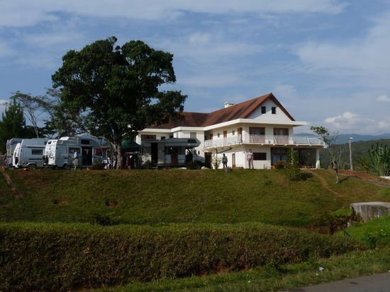 unser Stellplatz beim Hotel Christo in Ranomafana