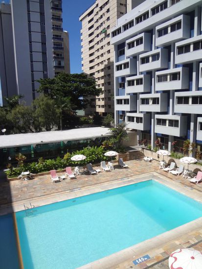 der Blick aus unserem Hotelfenster