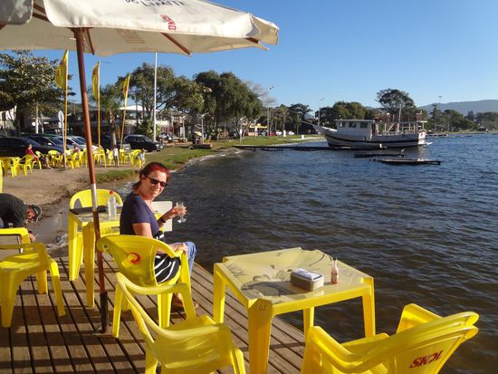 eine kleine Erfrischung am Lagoa fällig