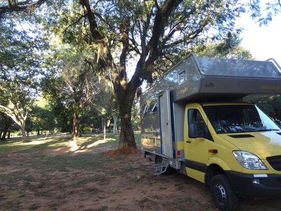 im Botanischen Garten - wir sind wieder allein -