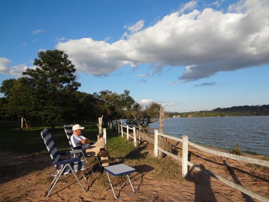 herrlicher Blick auf den See Ypacarai