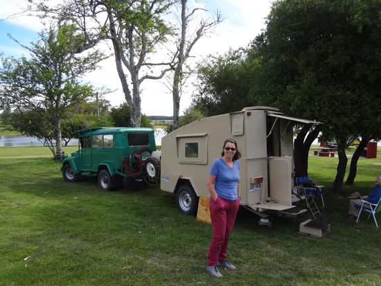 am See Palomar ein kleiner Wohnwagen aus Uruguay