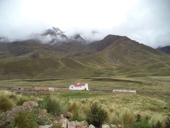 hier oben ist die Wasserscheide