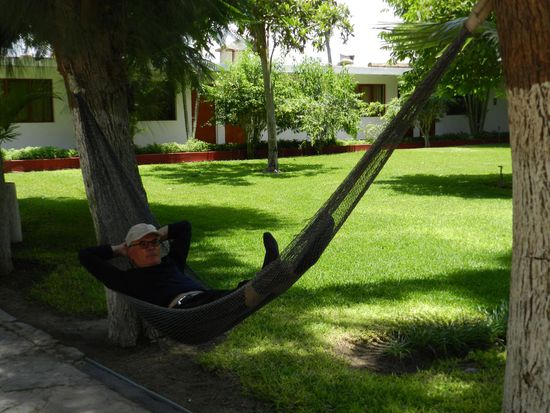 Achim in der Hängematte