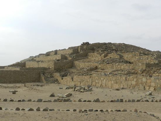 die ausgegrabene Pyramide