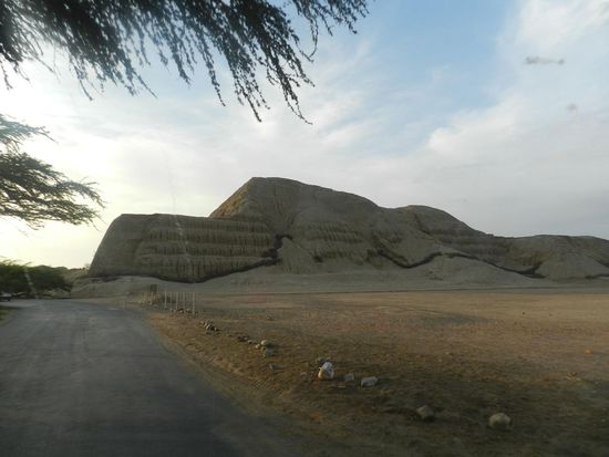 die Huaca de Luna der riesige Adobetempel