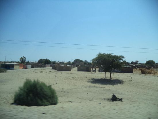 kleine Dörfer in der Wüste