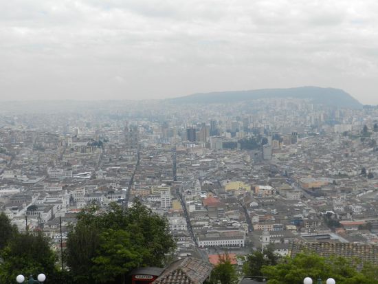Blick auf Quito vom Panecillo