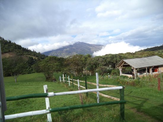 direkt von unserem Stellplatz aus der Vulkan Galera