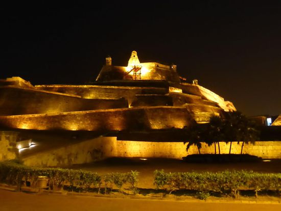 die beleuchtete Festung