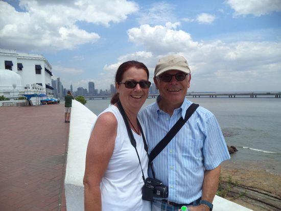 Hier stehen wir am Atlantik vor der Neustadt.