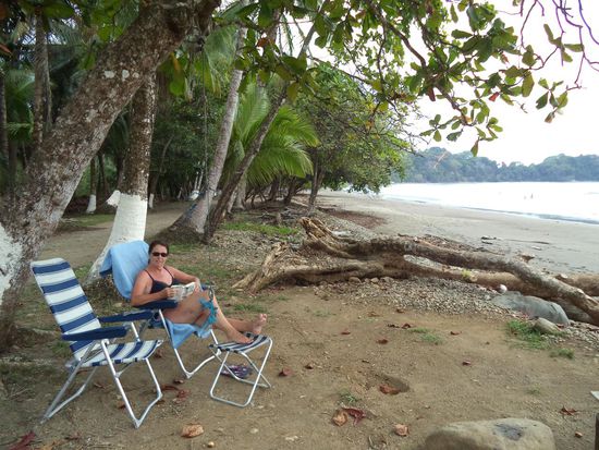 am Strand bei Emilio