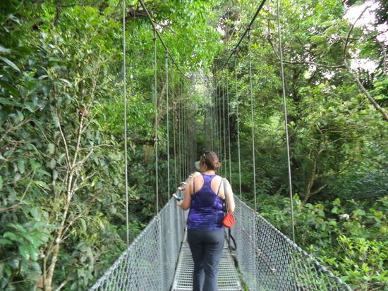 Maria auf der Hängebrücke