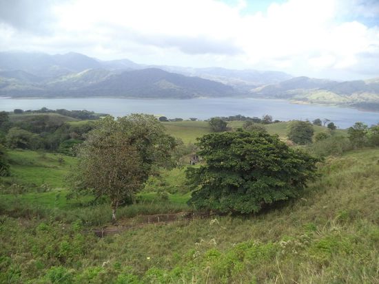 der Blick auf den Stausee