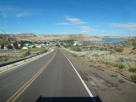 Blick auf Puerto Piramides