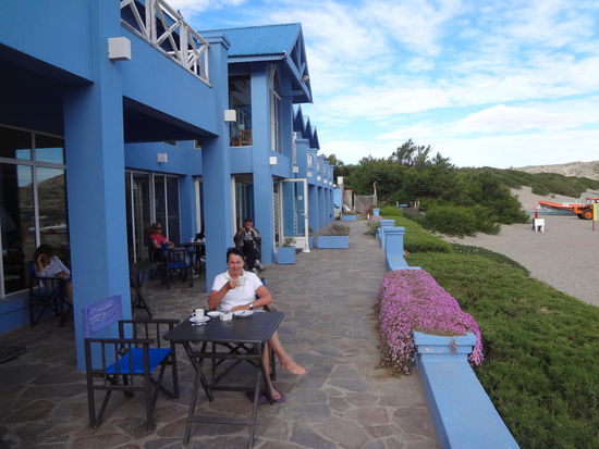 und der lecker Cortada am Strand