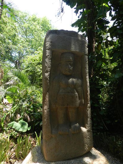 Am Ende des Rundgangs stand noch eine Stele, auf der ein König eingemeißelt war.