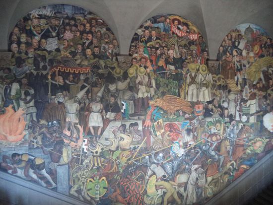 ein Wandgemälde von Diego Rivera