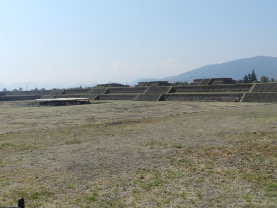die weite Anlage von Teotihuacan