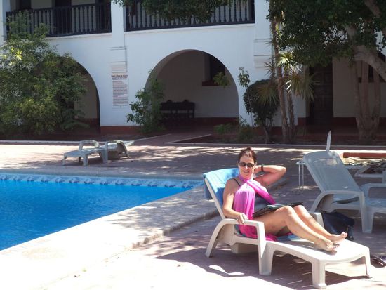 am Pool - wie man sieht