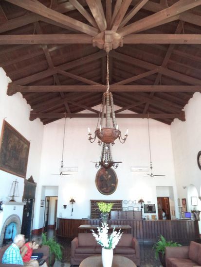 in der Lobby des Hotels