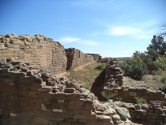 die ausgegrabenen Ruinen