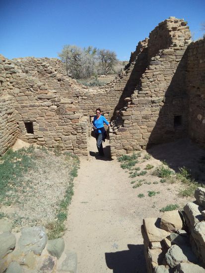 An manchen Stellen konnte man in die Häuserreste hineingehen.