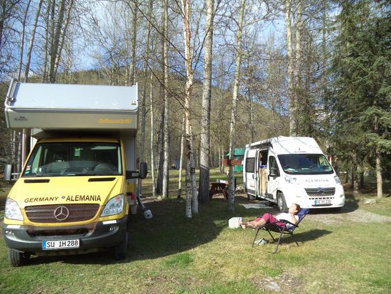 wir genießen die Sonne