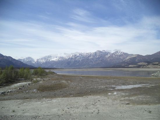 unser Blick auf die Berge