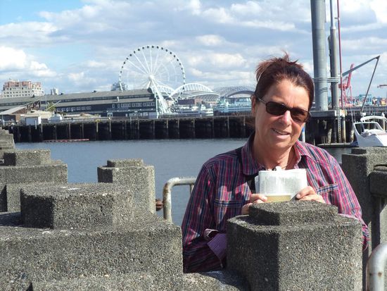 am Hafen von Seattle - Uferpromenade
