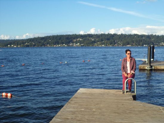 der See an unserem Campingplatz