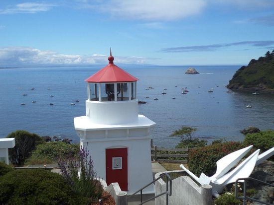 der kleine Leuchtturm des Ferienortes