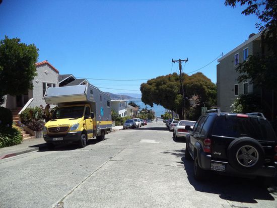 wir parken in Sausalito
