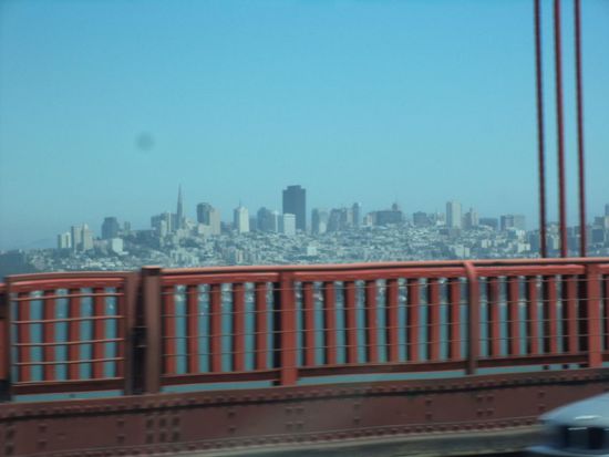aut der Golden Gate Bridge