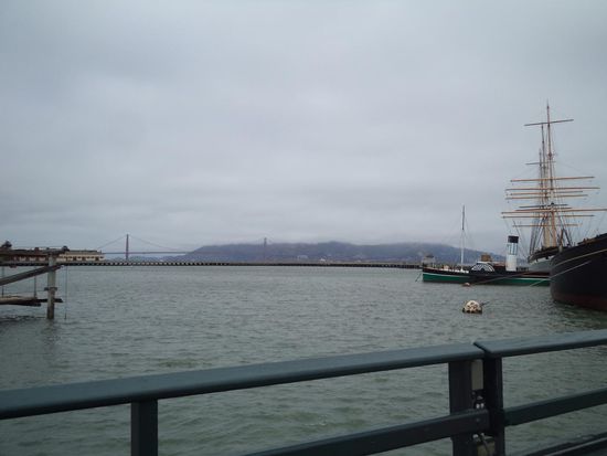 Auch konnten wir die Golden Gate Brücke im Nebel sehen.