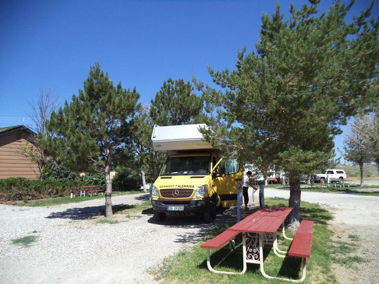 unser Campingplatz in Wells