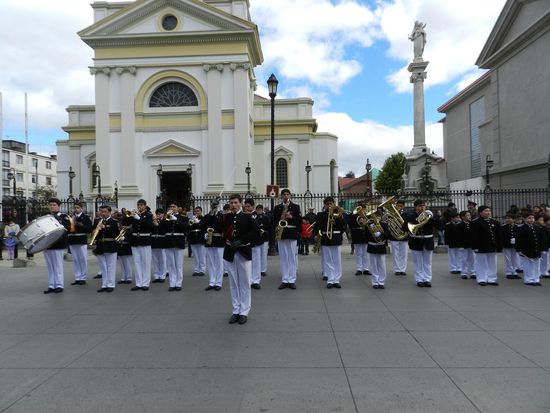 ein Stadtfest mit Musike