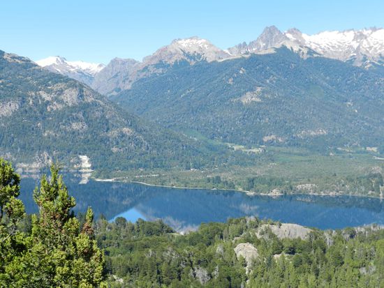 Blick auf die Berge von Bariloche
