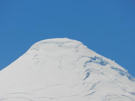 die Spitze des Vulkans