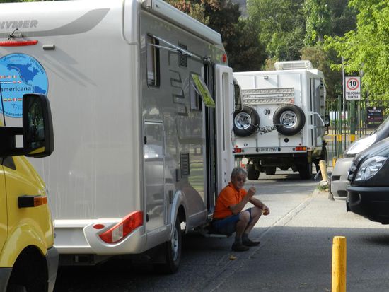 unser Stellplatz in Santiago
