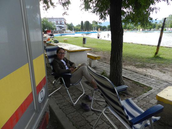 abends  wirds kühl auf dem Camping